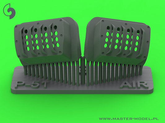 P-51 Mustang - carburator air filter cover - RAF louvred type - version A (for Airfix) - MASTER MODEL AM-48-190