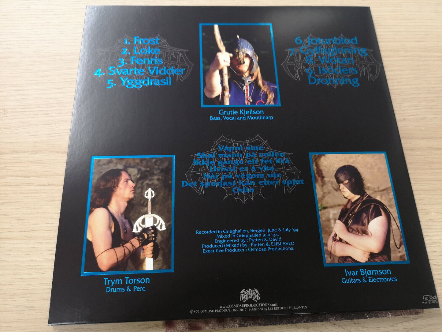 Enslaved "Frost" Re NEW Black Vinyl