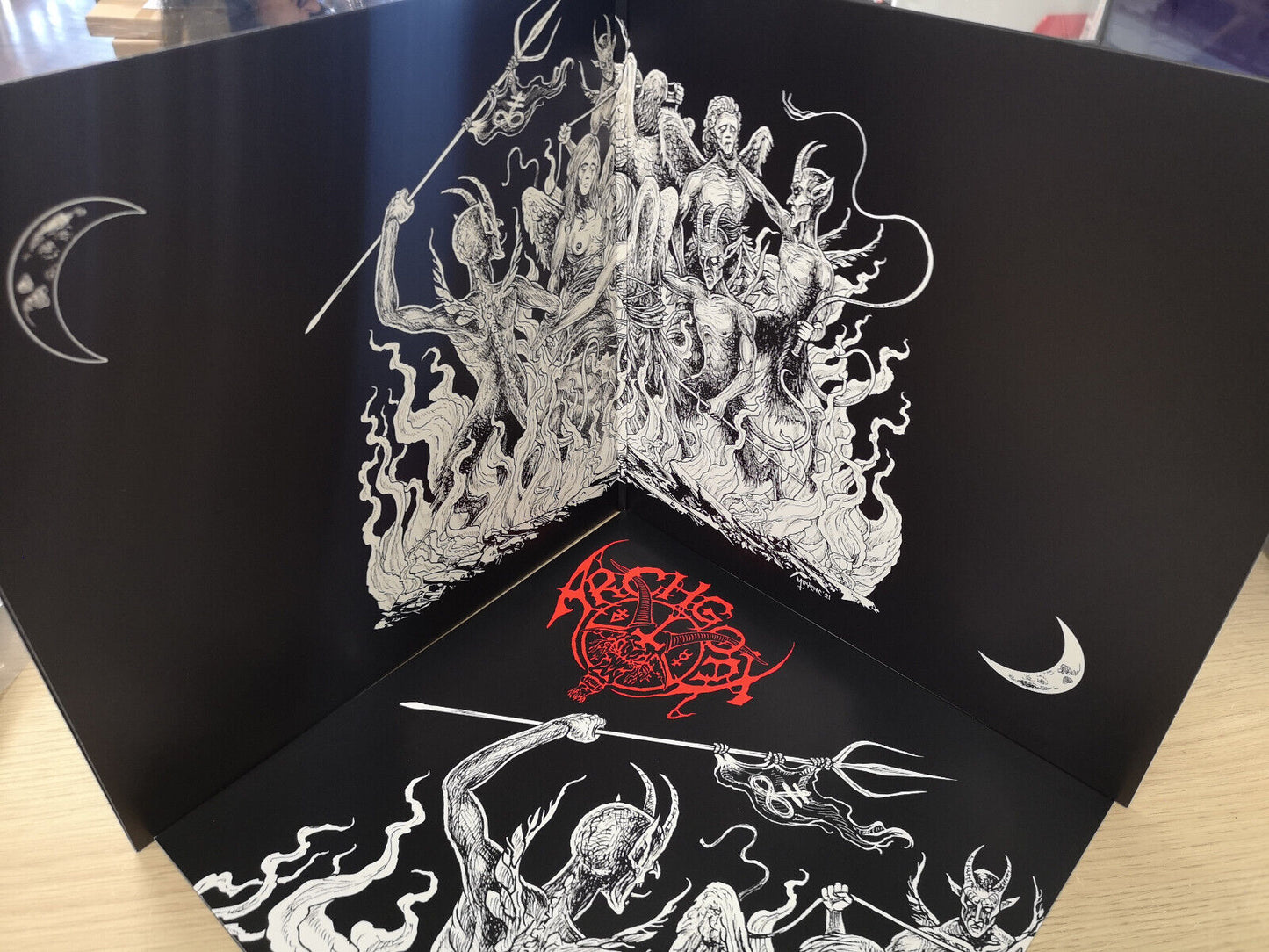 Archgoat "Worship the Eternal Darkness" NEW Re Black Vinyl w/Booklet & Poster