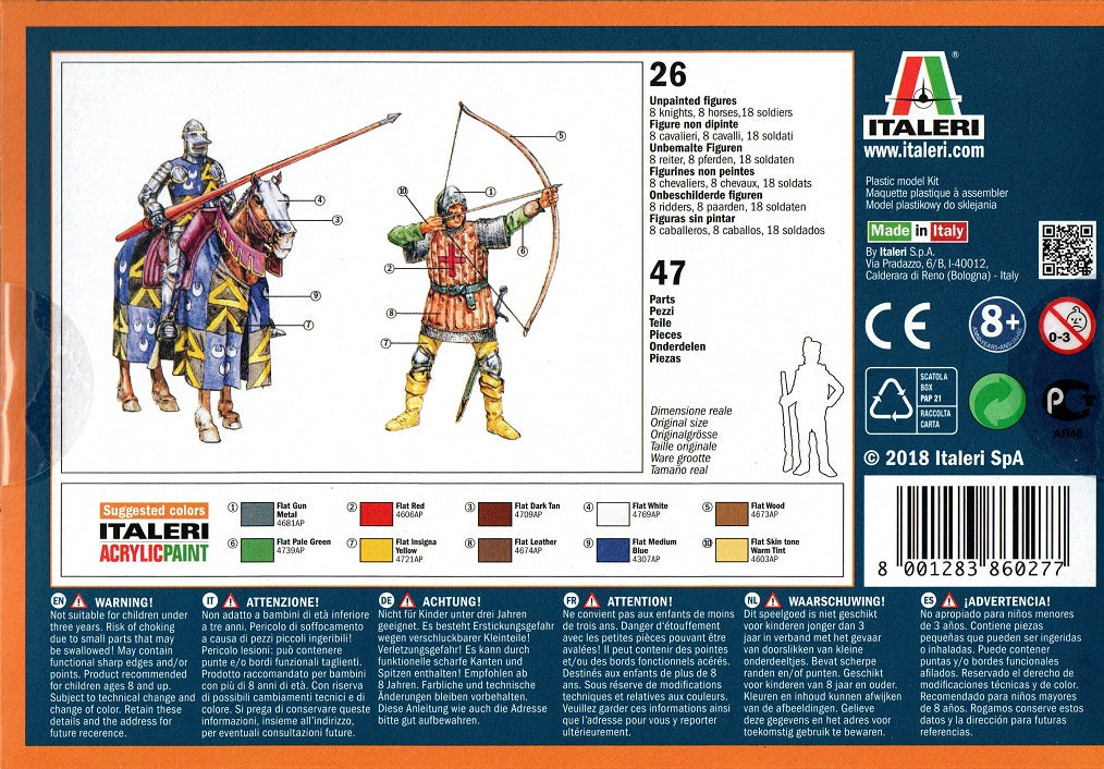 English Knights and Archers - 100 Years War - ITALERI 1/72