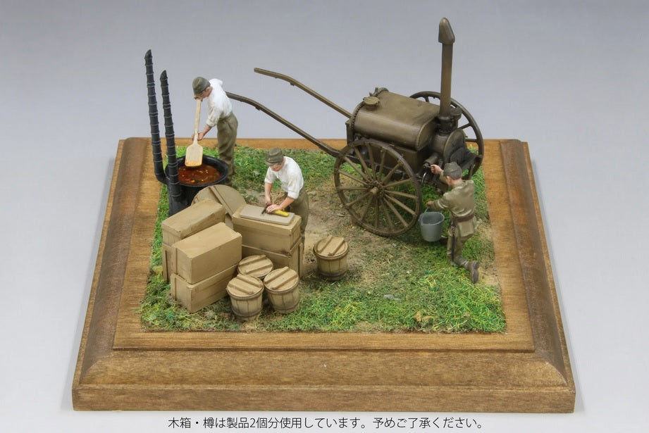 IJA Field Kitchen unit and Type 97 Movable boiler (+3 figurines) - FINEMOLDS 1/35