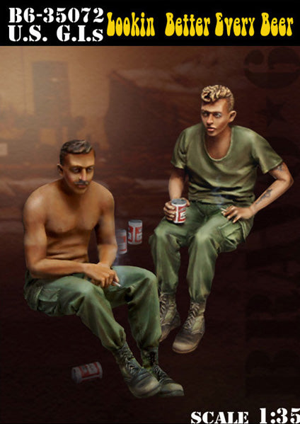US G.I.s Lookin Better Every Beer - Bravo 6 1/35