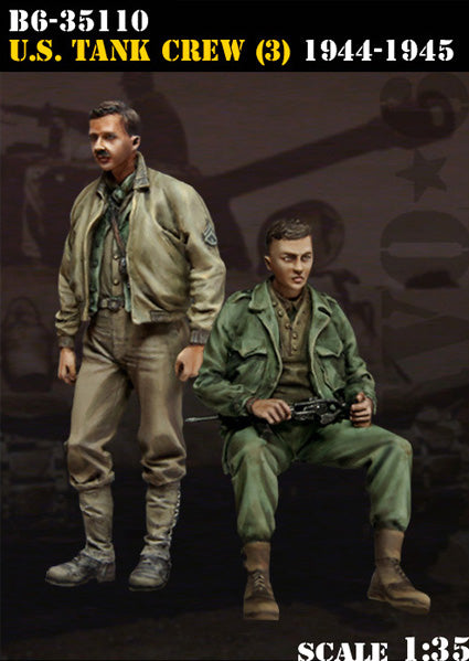 US Tank Crew (3) 1944-45 - Bravo 6 1/35