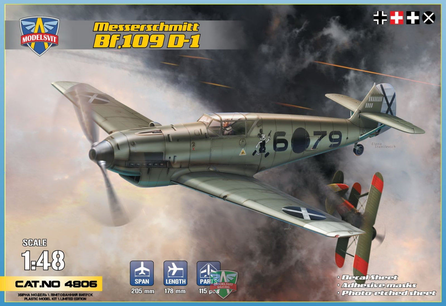 Messerschmitt Bf.109 D-1 - MODELSVIT 1/48