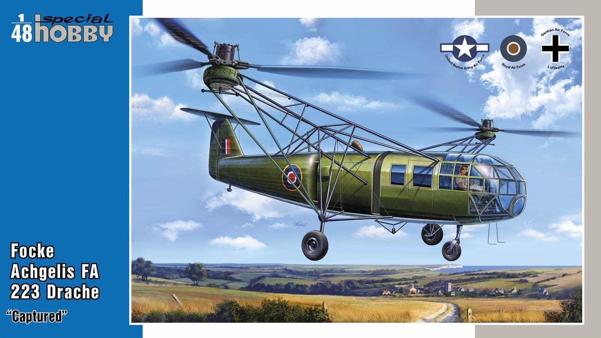 Focke Achgelis FA 223 Drache Captured - SPECIAL HOBBY 1/48