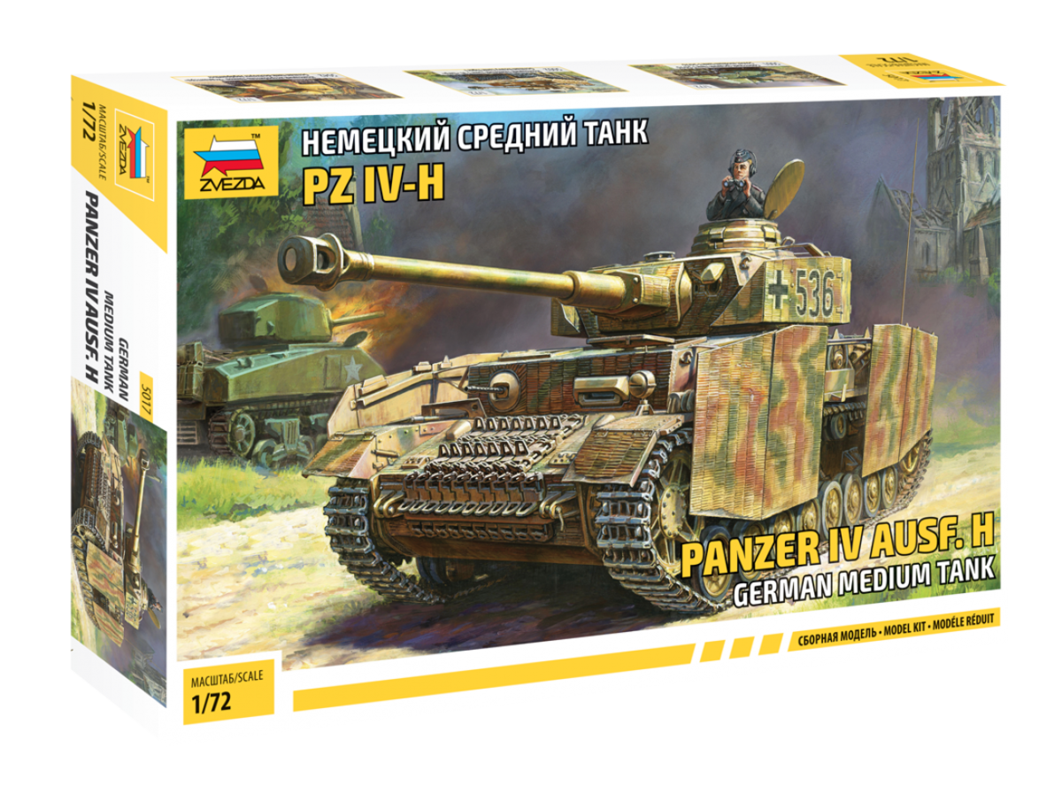 Panzer IV Ausf. H German Medium Tank - ZVEZDA 1/72