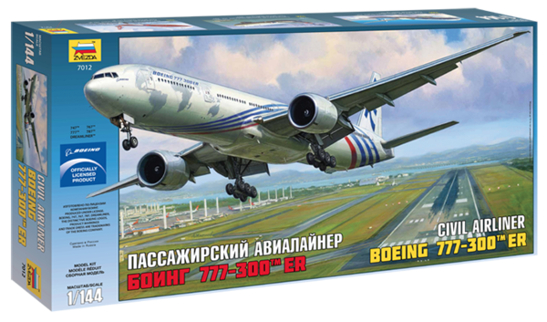 Boeing 777-300 ER Civil Airliner - ZVEZDA 1/144