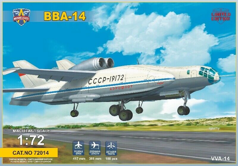 Bartini/Beriev VVA-14 Experimental Aircraft - MODELSVIT 1/72