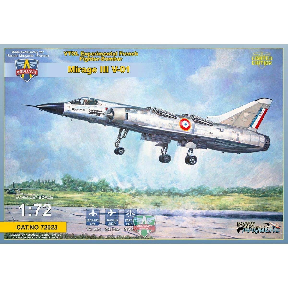 Dassault Mirage III V-01 French VTOL Prototype - MODELSVIT 1/72