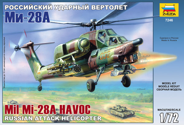 Mil Mi-28A Havoc Russian Attack Helicopter - ZVEZDA 1/72