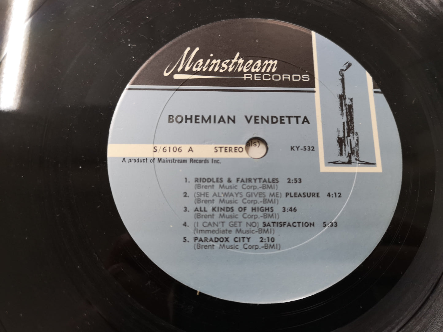 Bohemian Vendetta "S/T" Orig US Stereo 1968 VG+/EX