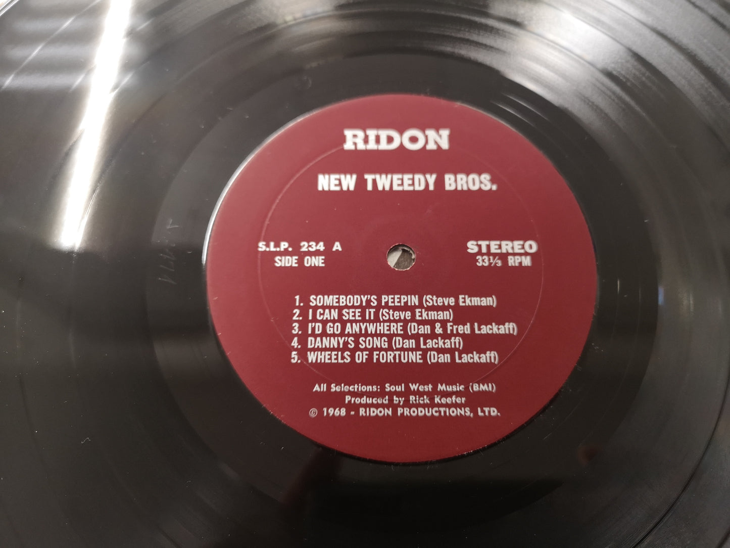 New Tweedy Bros. "S/T" Orig US 1968 G++/M- Ultra rare