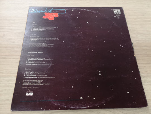 Yes "2 Originals of Yes" 2 Lps (Re of Debut Albums) France 1973 VG/EX