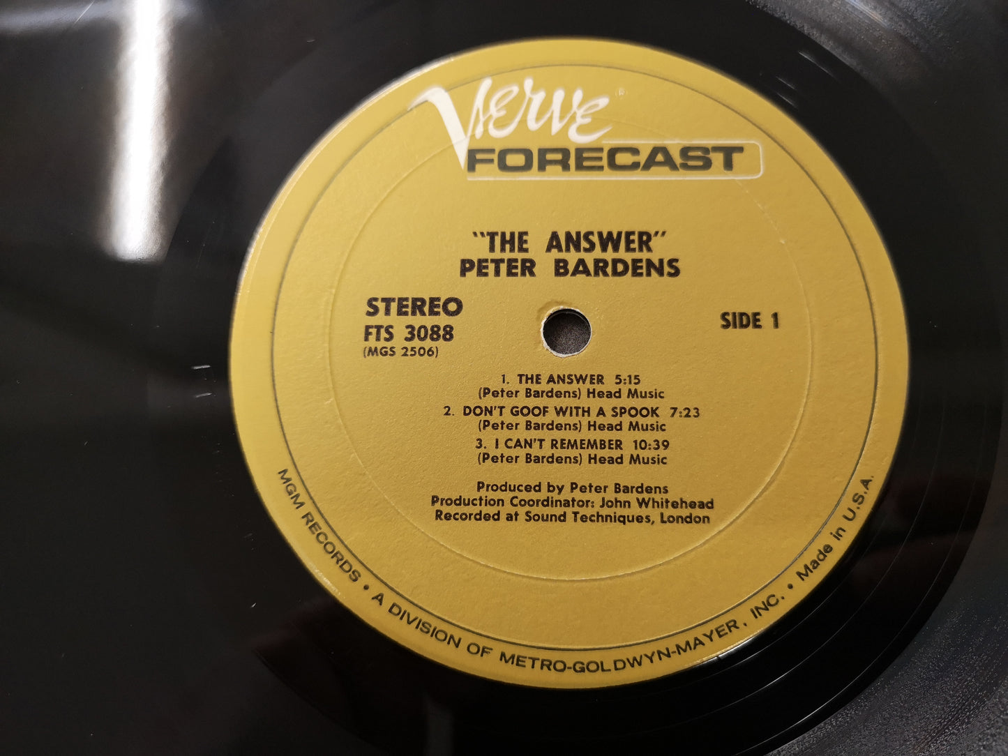 Peter Bardens "The Answer" Orig US 1970 VG+/EX