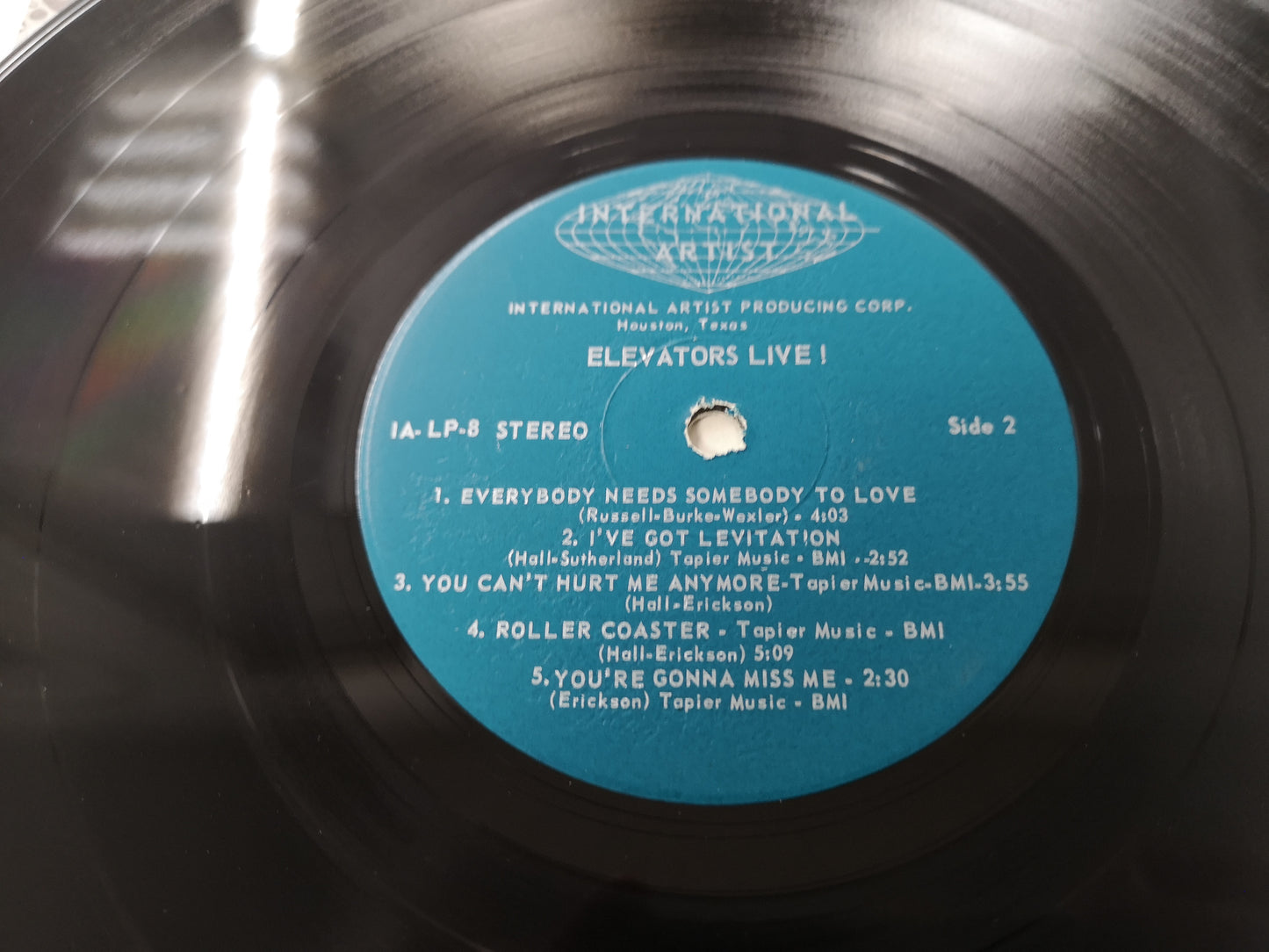 13th Floor Elevators "Live" Orig US 1968 VG+/EX