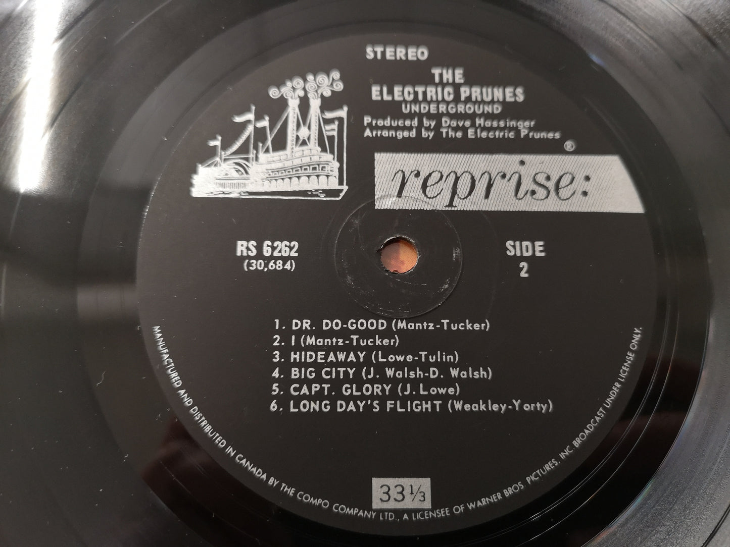 Electric Prunes "Underground" Orig Canada Stereo 1967 Black Lbl EX+/M-