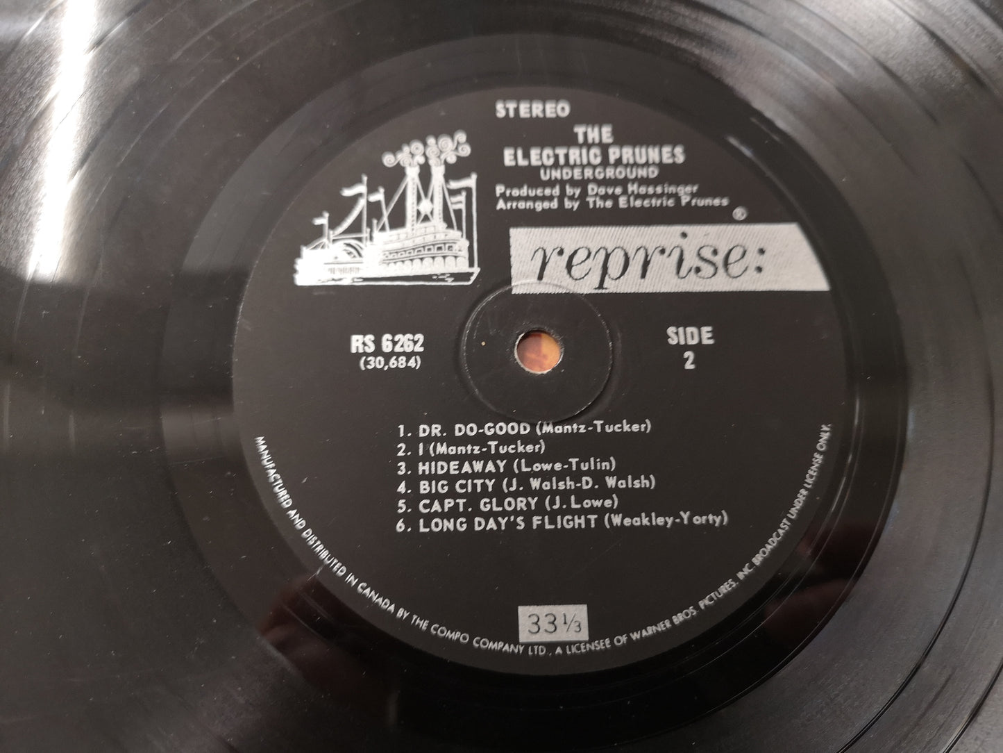 Electric Prunes "Underground" Orig Canada Stereo 1967 Black Lbl M-/VG+