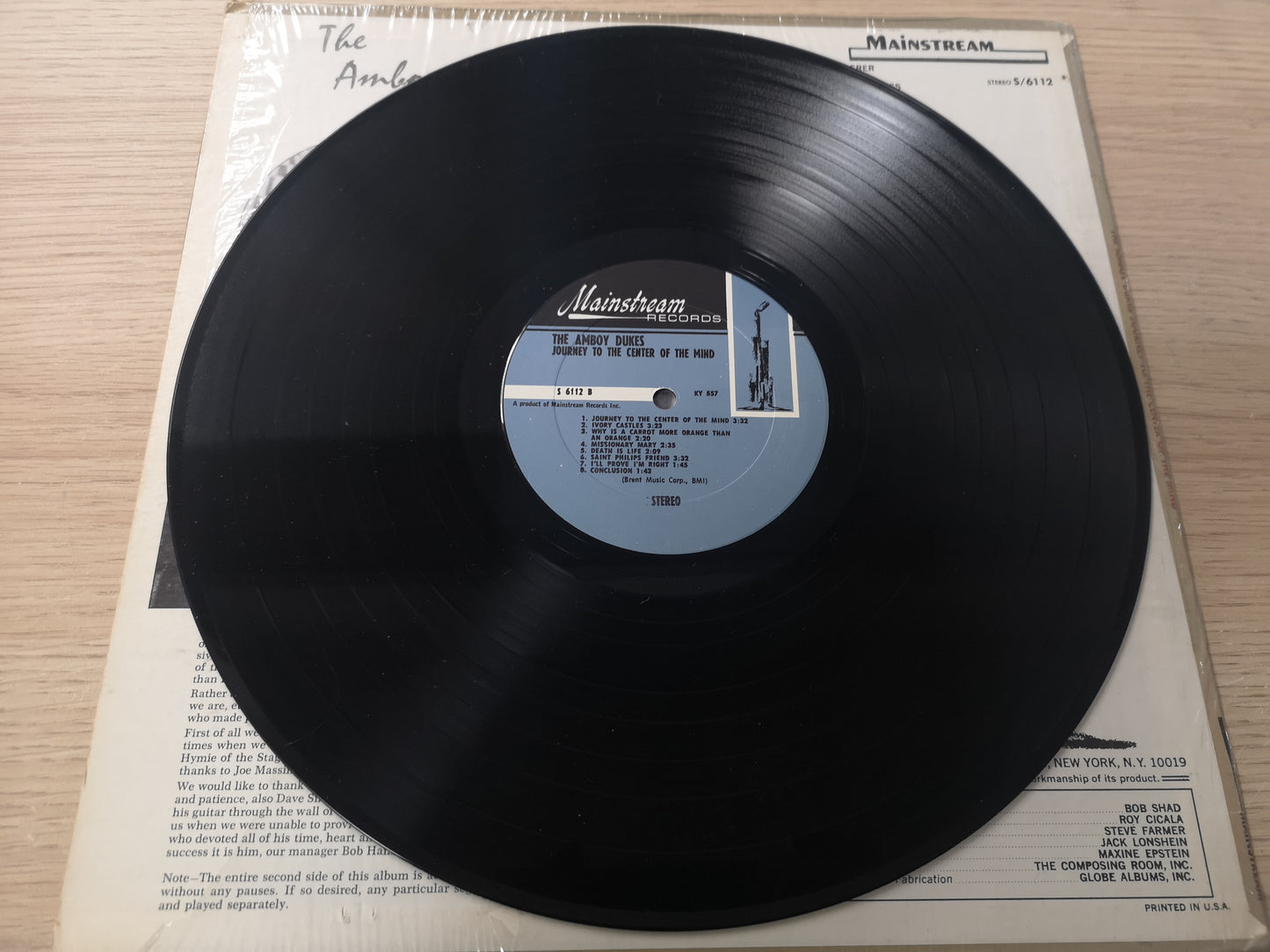 Amboy Dukes "Journey to the Center of the Mind" Orig US 1968 Vg++/M-