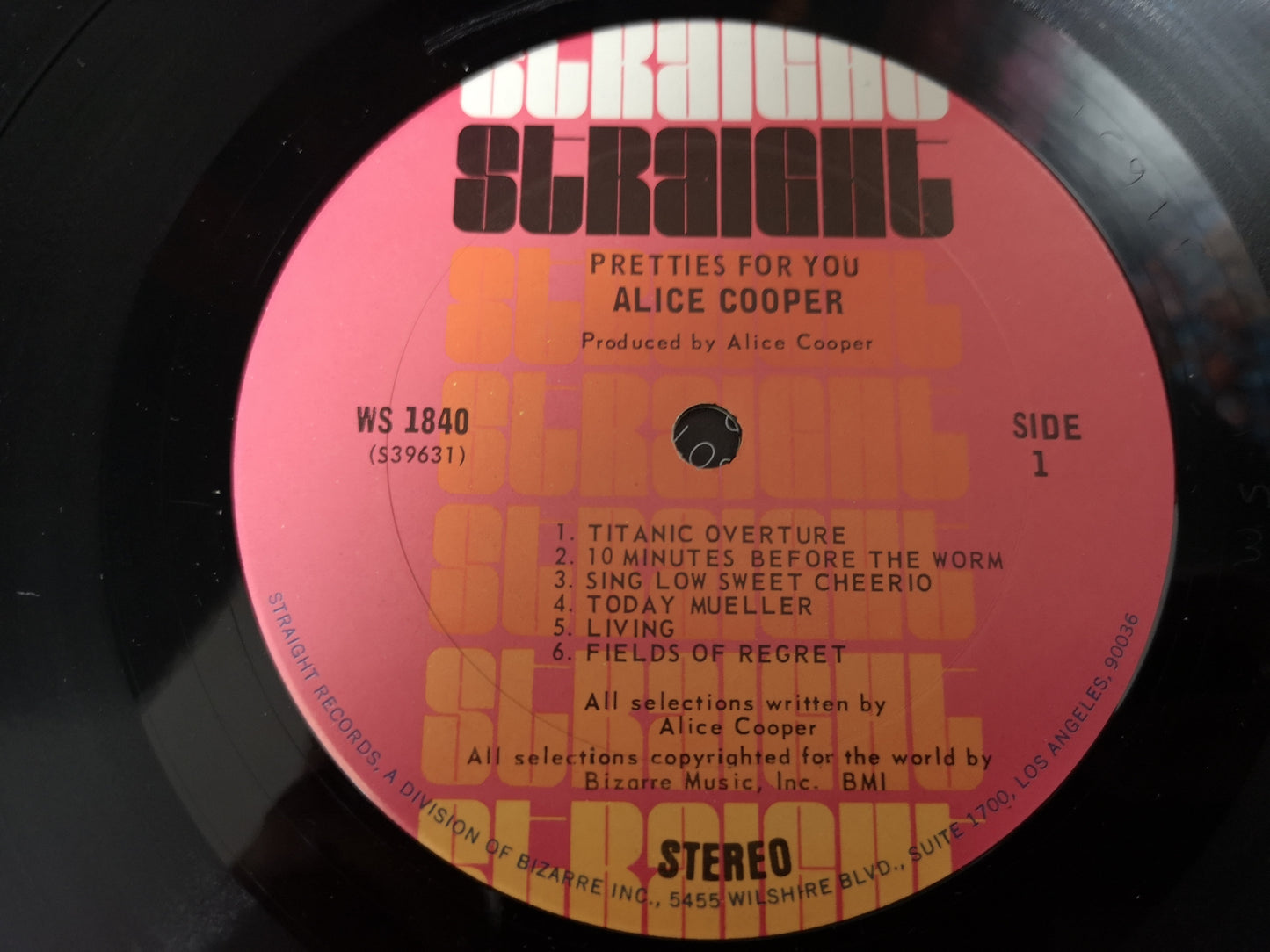 Alice Cooper "Pretties for You" Orig US 1969 (2nd Label) VG/EX