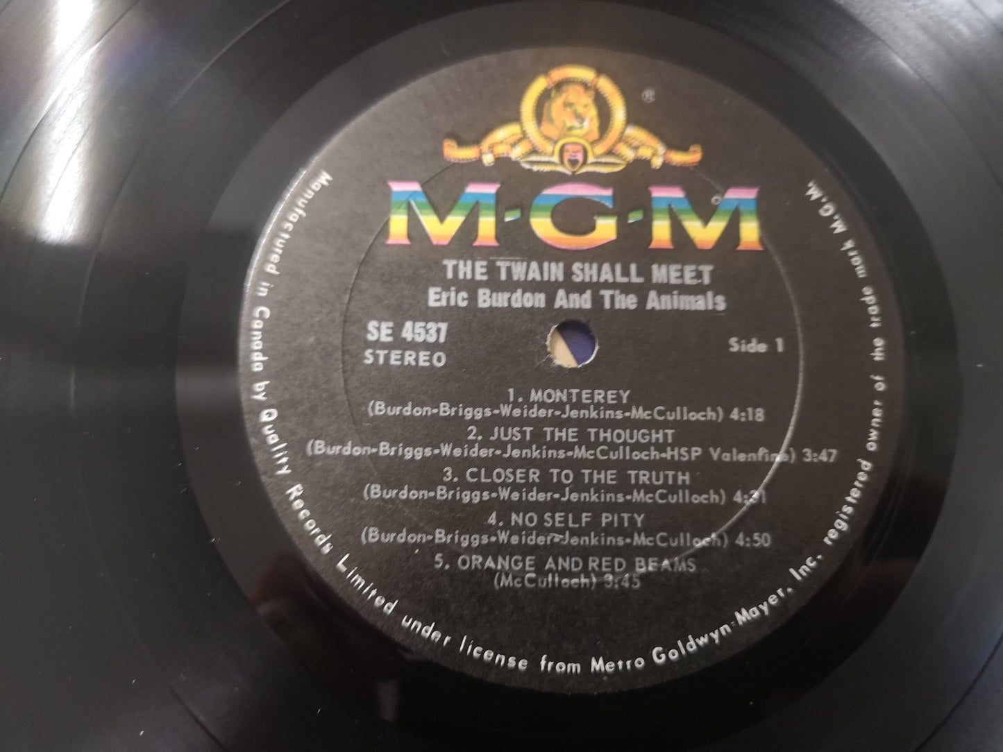 Eric Burdon & the Animals "The Twain Shall Meet" Orig Can 1968 VG+/EX