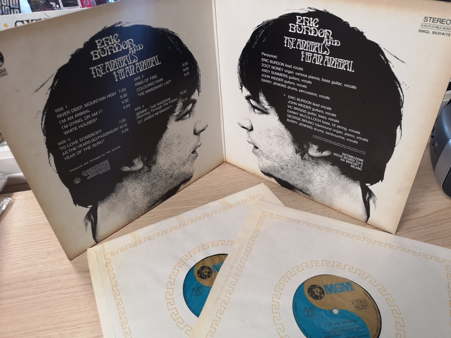 Eric Burdon and the Animals "I'm an Animal" Orig Italy 1968 EX/M- 2 Lps