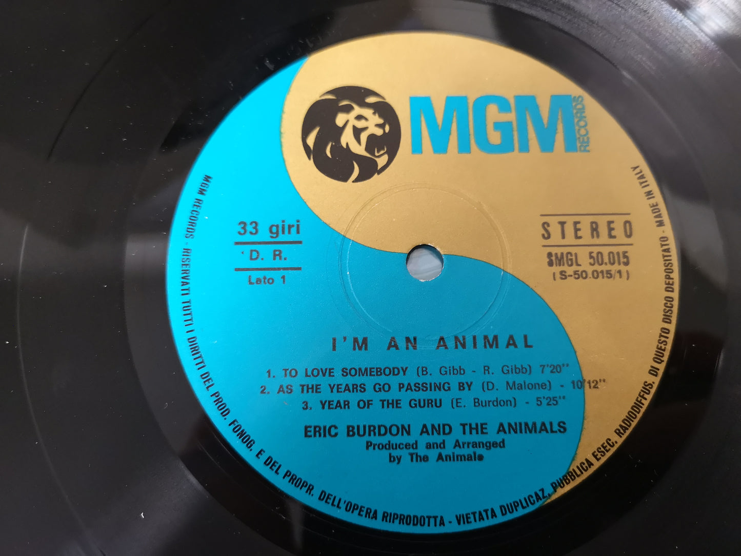 Eric Burdon and the Animals "I'm an Animal" Orig Italy 1968 EX/M- 2 Lps