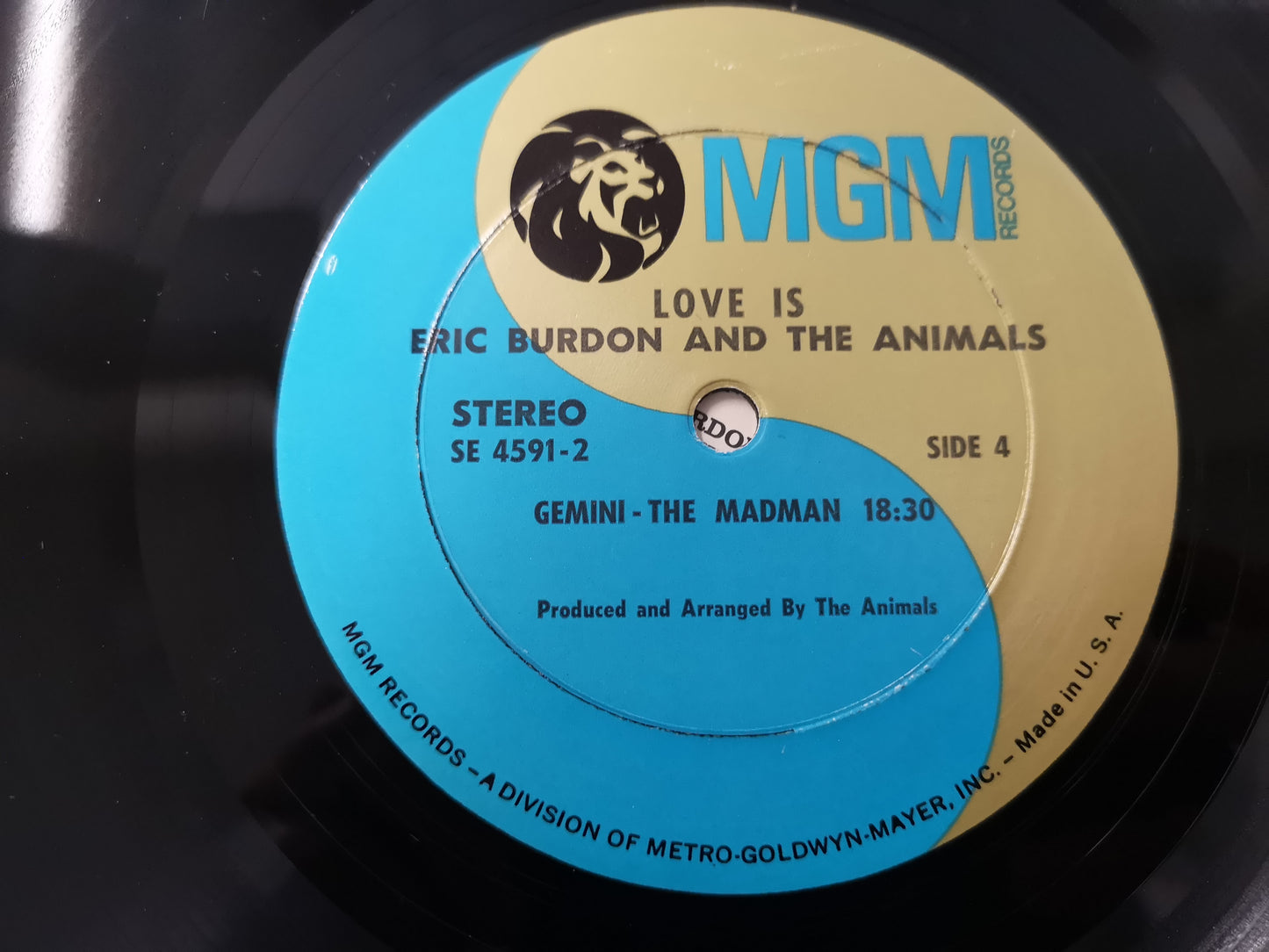 Eric Burdon and the Animals "Love Is" Orig US 1968 M-/M-