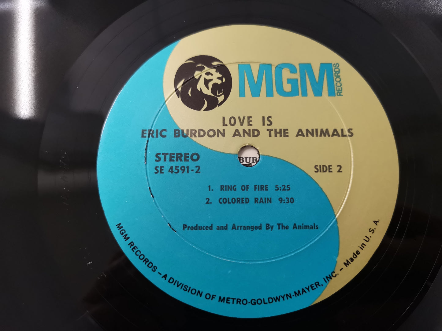 Eric Burdon and the Animals "Love Is" Orig US 1968 M-/M-