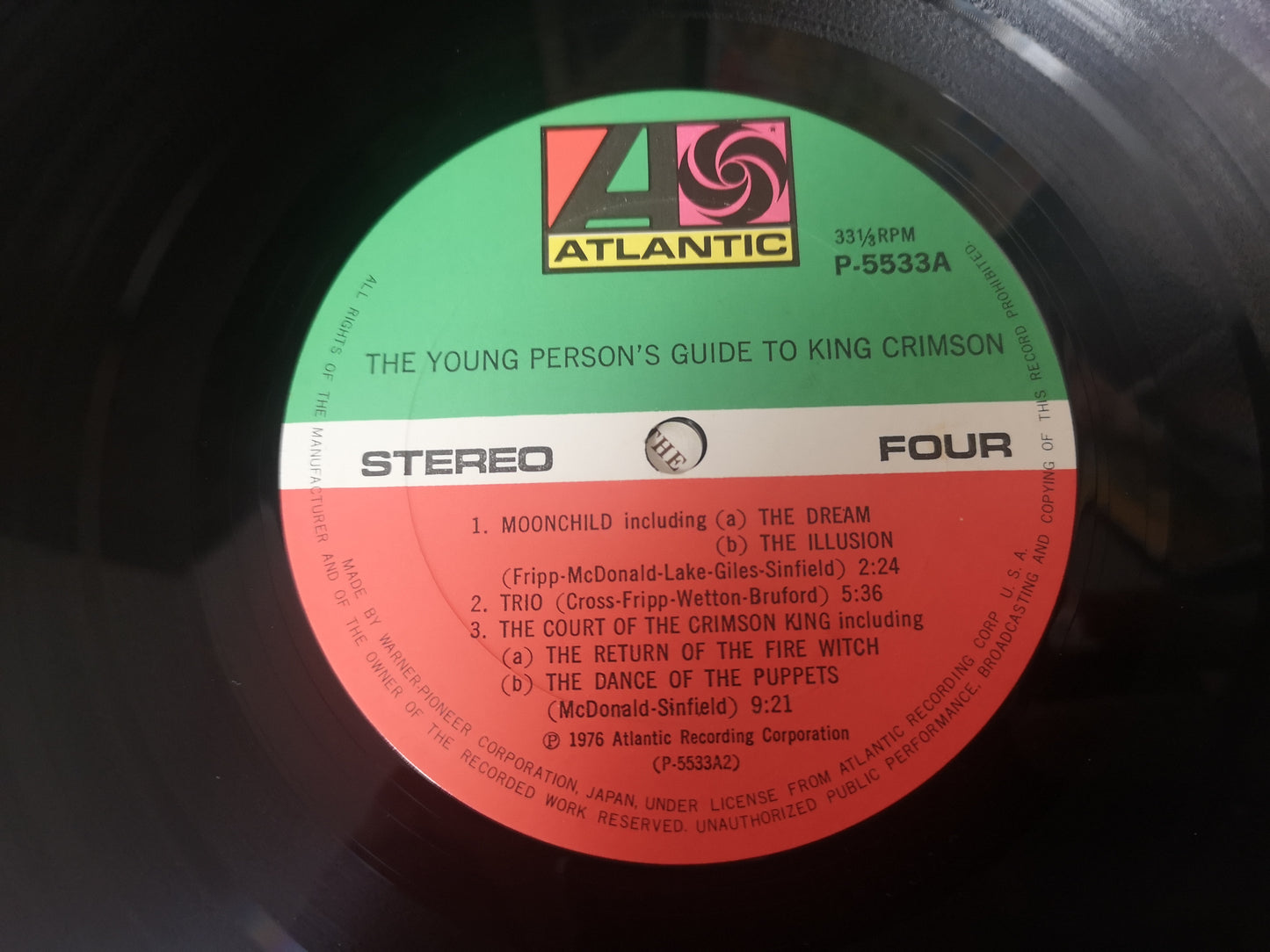 King Crimson "The Young Person' Guide" Orig Japan 1976 VG++/EX w/ Obi & Booklet