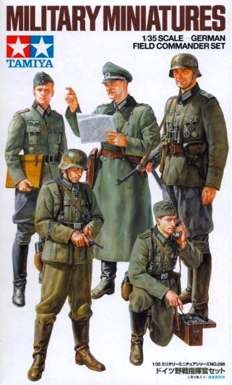Military Miniatures - German Field Commander Set - TAMIYA 1/35