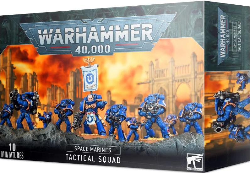 Set 10 figurines à peindre Warhammer 40000 - Tactical squad