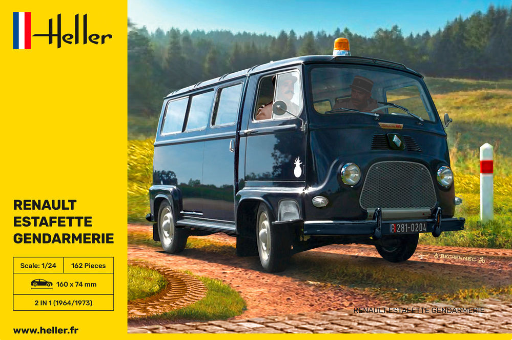 RENAULT Estafette Gendarmerie - HELLER 1/24