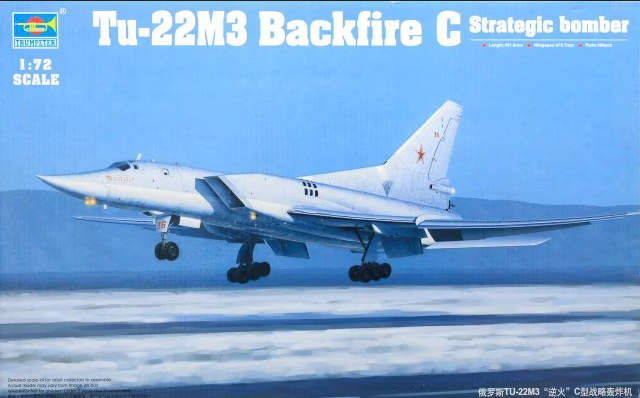 Tu-22M3 Backfire C Strategic Bomber - TRUMPETER 1/72 – Bassin-maquette