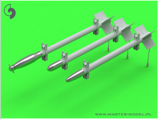 Additional types of warheads for British RP-3 Rocket (60LB F, 25LB SAP, 25LB AP) - to use with set A - Pitot Tube - MASTER MODEL 24-013