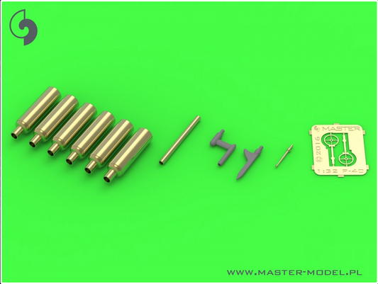 Curtiss P-40 E - N - details set - Browning .50 blast tubes, gunsight and Pitot Tube - MASTER MODEL 32-099