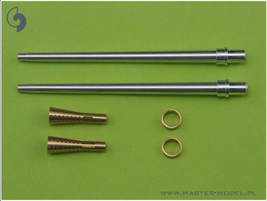 Flak 18 (37mm) German Aircraft Cannon Barrels (2pcs) (Ju87G, BF110, Me410, Ju88) - MASTER MODEL 32-014
