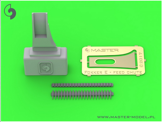 Fokker E.II/E.III (Early) - ammunition feed chute with belt for LMG 08 Spandau (for Wingnut Wings kit) - MASTER MODEL 32-105