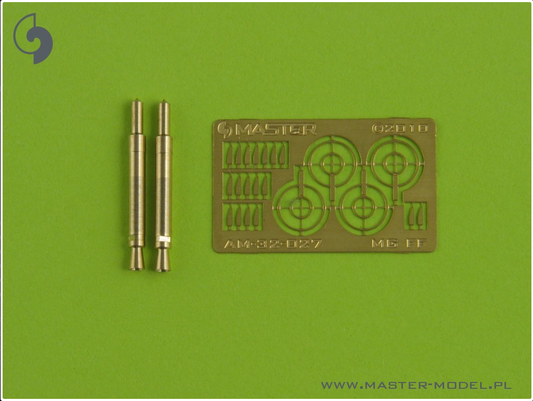 German Autocannon MG FF (20mm) Barrels (2pcs) & Etched Sights - MASTER MODEL 32-027