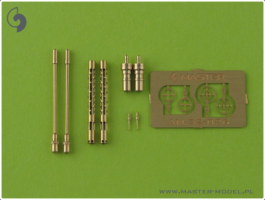 German Machine Gun MG 81 & 81Z (7,92mm) Barrels & Etched Sights (2pcs) - MASTER MODEL 32-026