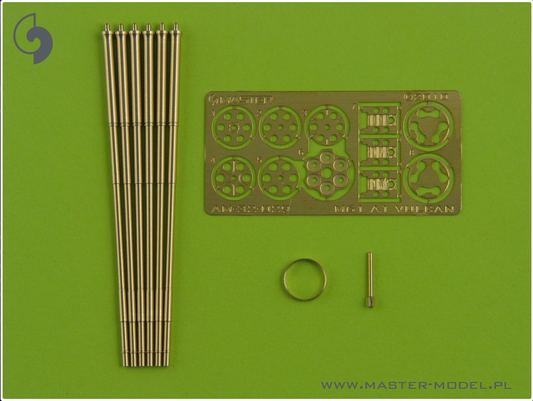 Rotary 20mm Cannon M61 A1 Vulcan Turned Barrels & Etched Barrel Clamps (F-104,F-105, F-14, F-15, F-16, F-18) - MASTER MODEL 32-029