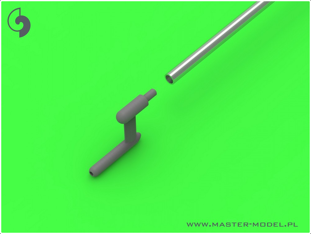 US WWII Pitot Tube - "L shape" type probe (1 pc) - use on export versions of US aircrafts (e.g. P-35, P-36, P-40, T-6, B-339) - MASTER MODEL 32-117