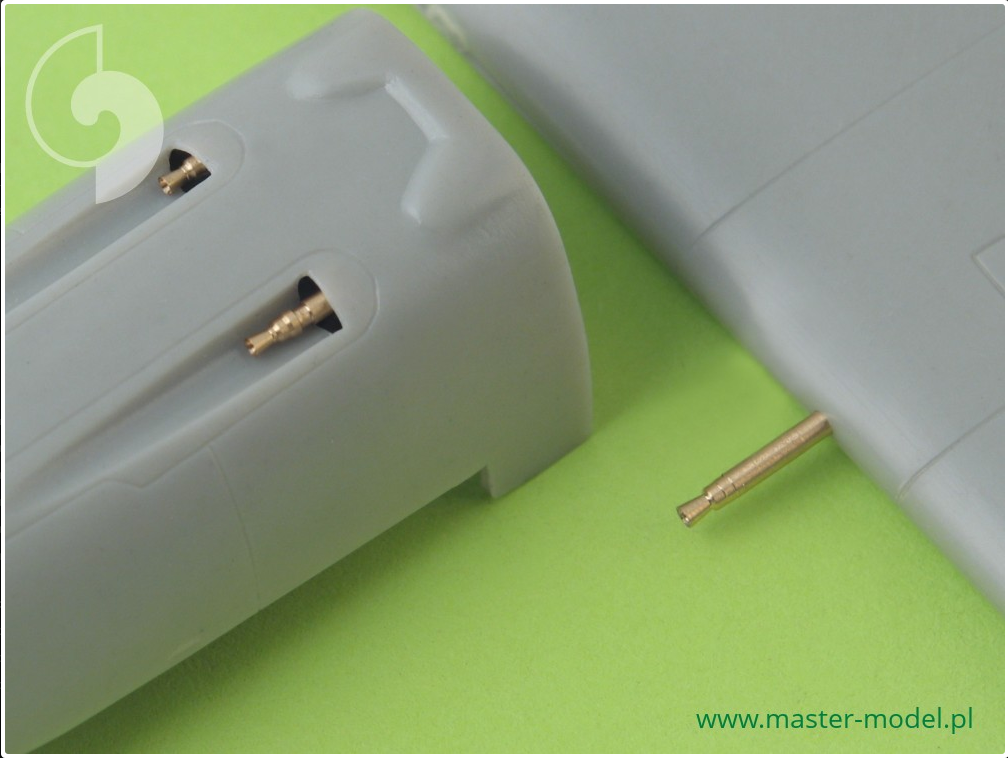 BF 109 E3-E9, T Armament Set MG 17 (Tips), MG FF Barrels - MASTER MODEL 48-009