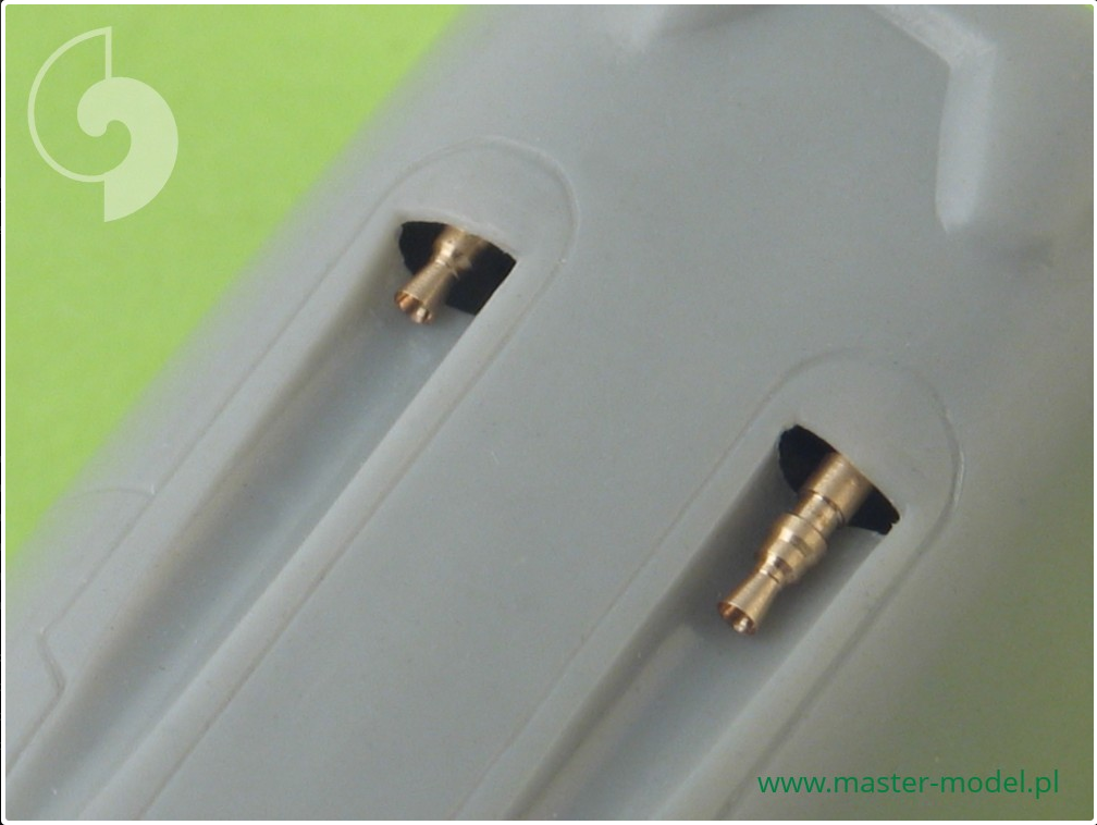 BF 109 E3-E9, T Armament Set MG 17 (Tips), MG FF Barrels - MASTER MODEL 48-009
