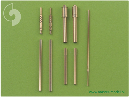 Fw 190 A6 Armament Set & Pitot Tube MG17 Tips, MG151 Barrels, Fairings for MG151 - MASTER MODEL 48-018