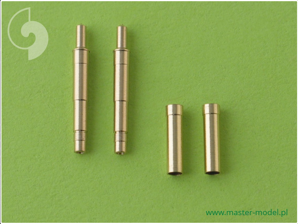 German Machine Gun Mk 108 (30mm) Barrels & Blast Tubes (2pcs) - MASTER MODEL 48-016
