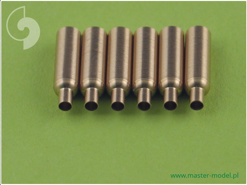 P-40 E-N Fairings w/ Blast Tubes for .50cal Browning (6pcs) - MASTER MODEL 48-025