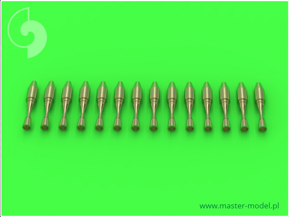 Static dischargers - type used on modern Sukhoi jets (Su-27, Su-30, Su-33, Su-34 and other) (12pcs+2spare) - MASTER MODEL 48-113