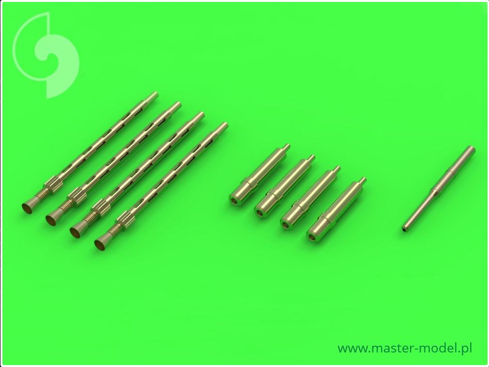 De Havilland Mosquito NF Mk.II / FB Mk.VI - Pitot tube & armament set (Browning .303 barrels and Hispano 20mm barrel tips) - MASTER MODEL 48-111