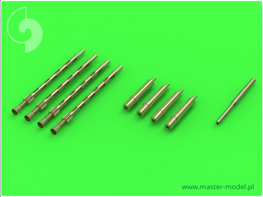 De Havilland Mosquito NF Mk.II / FB Mk.VI - Pitot tube & armament set (Browning .303 barrels and Hispano 20mm barrel tips) - MASTER MODEL 48-111
