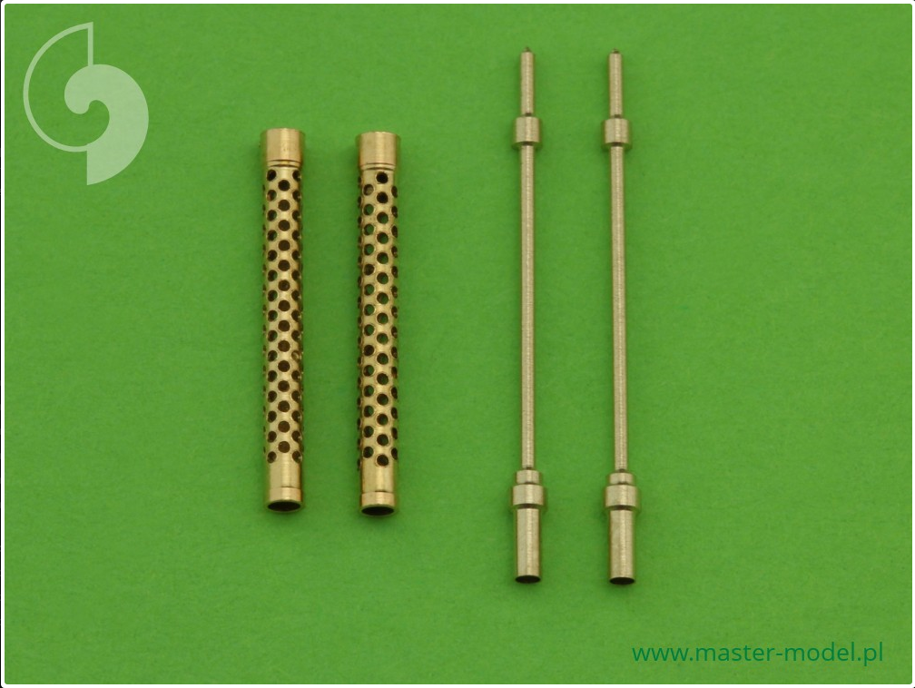 Italian Machine Gun Breda Safat 12,7mm Barrels (2pcs) - MASTER MODEL 48-054